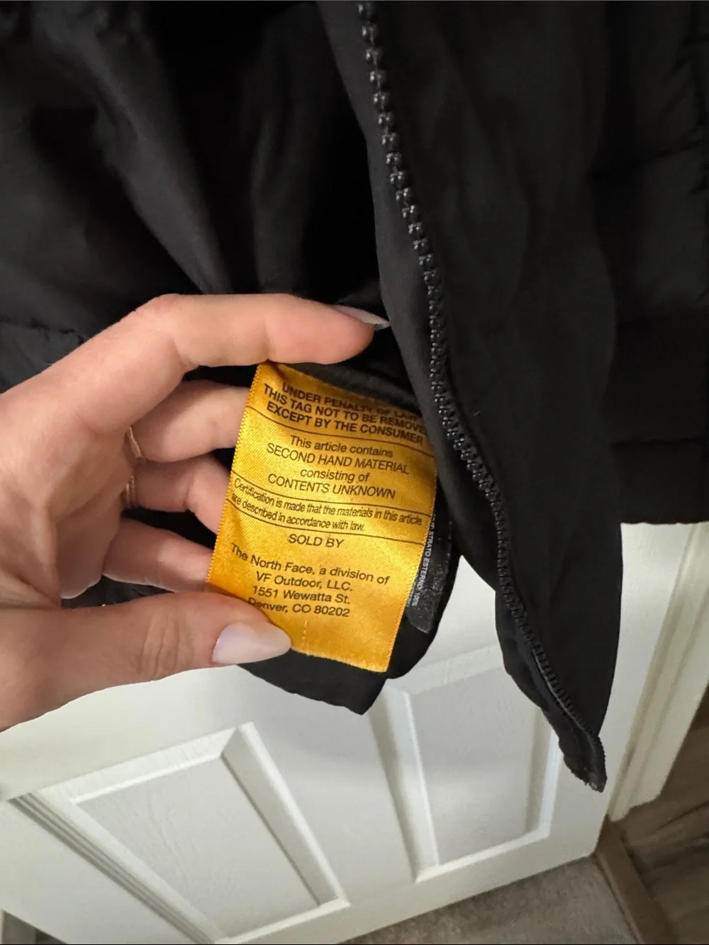 The North Face Black Hooded Quilted Jacket